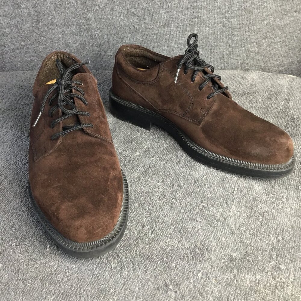Hush Puppies Chocolate Brown Suede Shoes Unisex Sz 9W Women|‎ 7W Men EUC